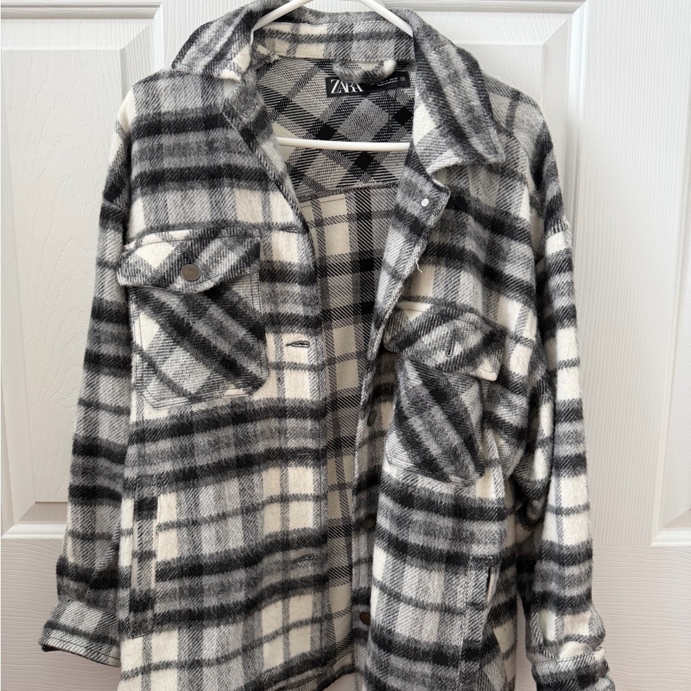 Zara plaid flannel Jacket
